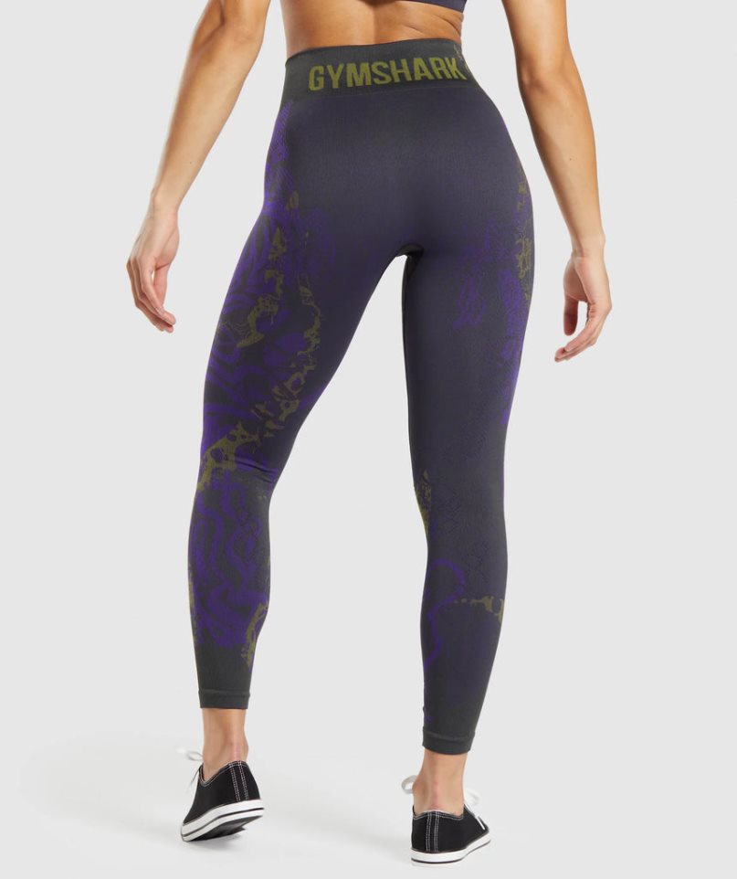 Legginsy Gymshark Wtflex Seamless Damskie Fioletowe | PL 175KRY